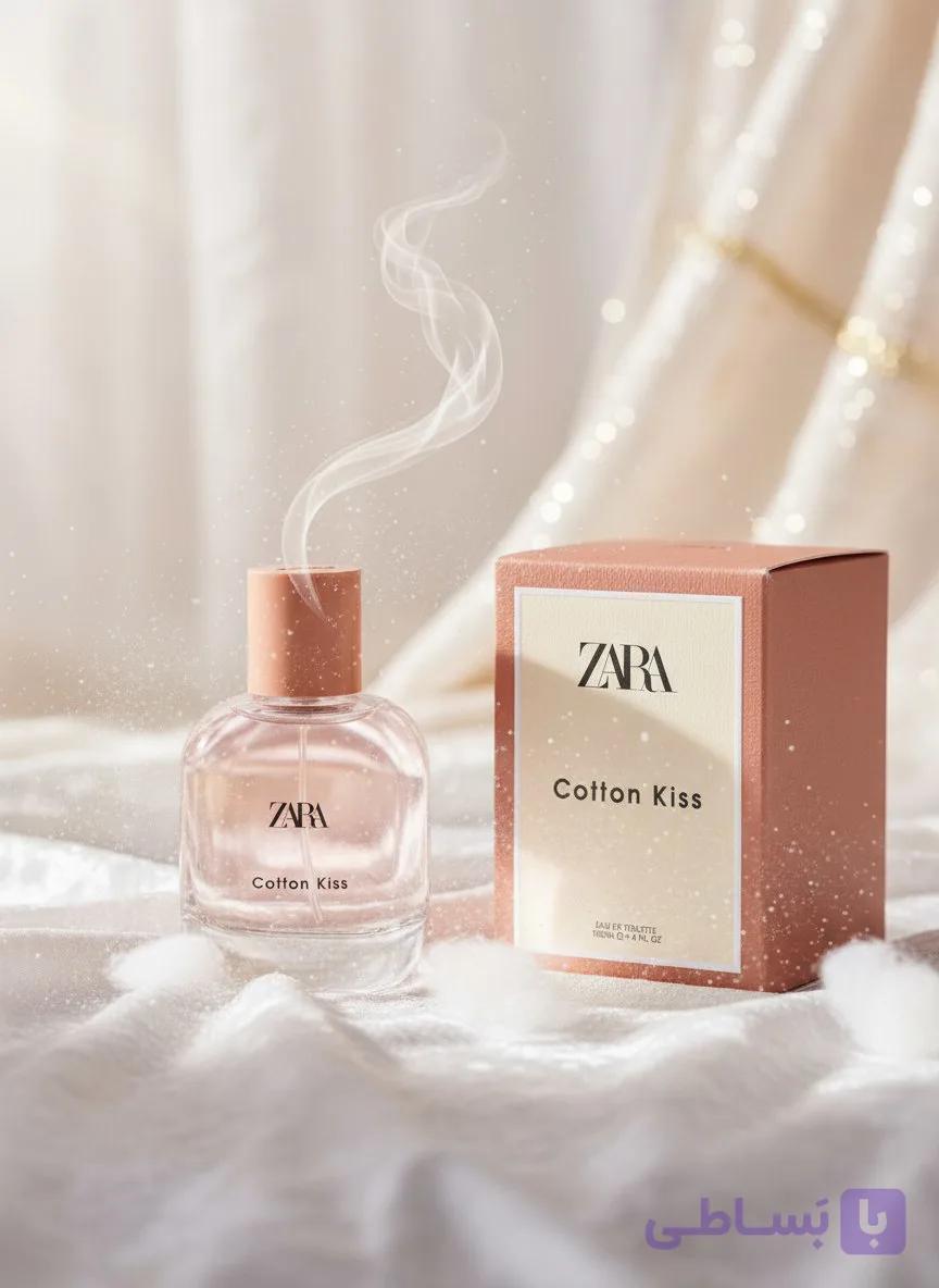 عطر زارا کاتن کیس (cotton kiss) ، ادوتویلت، زنانه