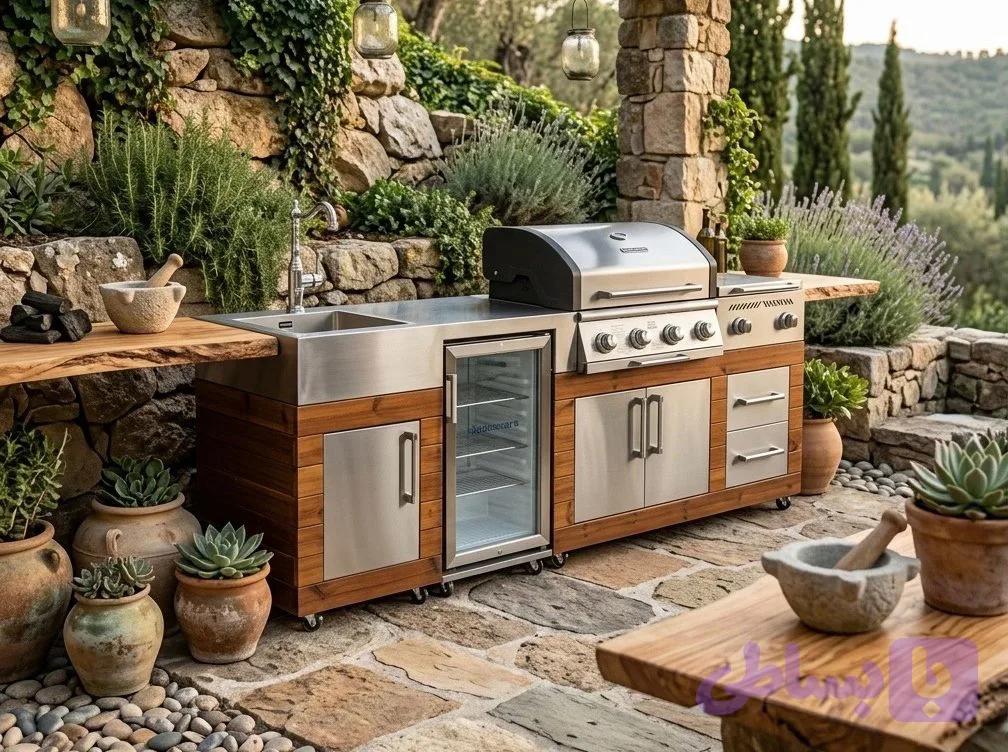 باربیکیو آیلند برینکمن وارداتی مدل 2.4 متری | Gas Barbecue Island Brinkmann Model 2.4 meters