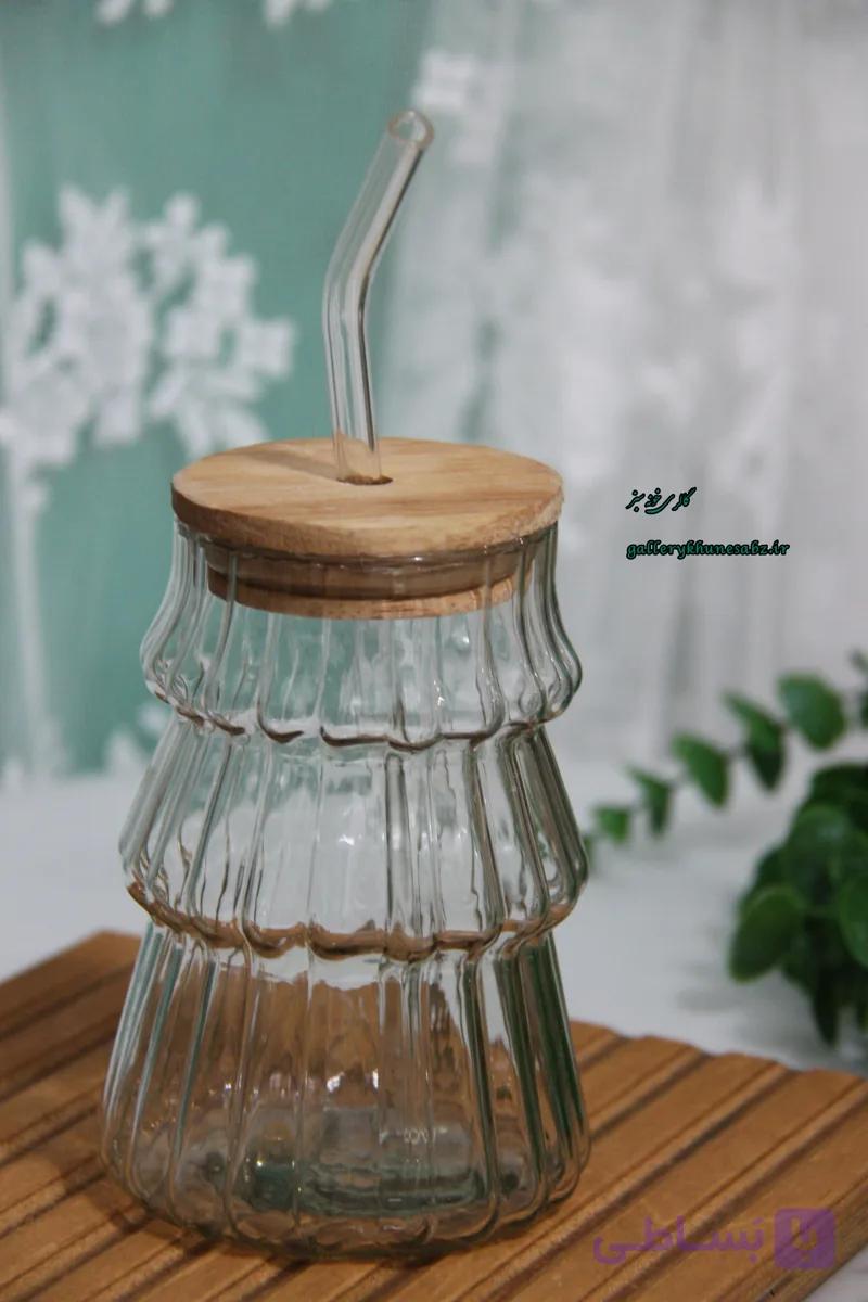 ماگ اسموتی درب چوبی نی دار