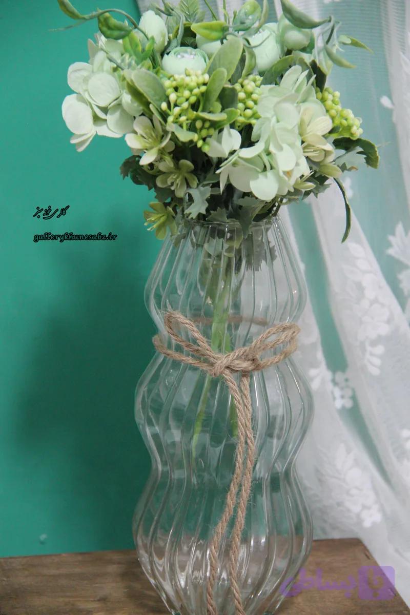 گلدان شیشه ای شفاف کد ۰۹