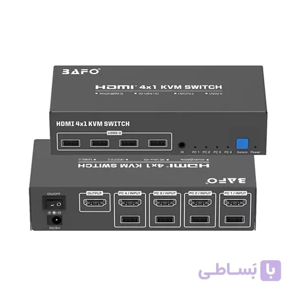 سوئیچ 4 پورت KVM HDMI USB بافو مدل BF-190 — تصویر 1