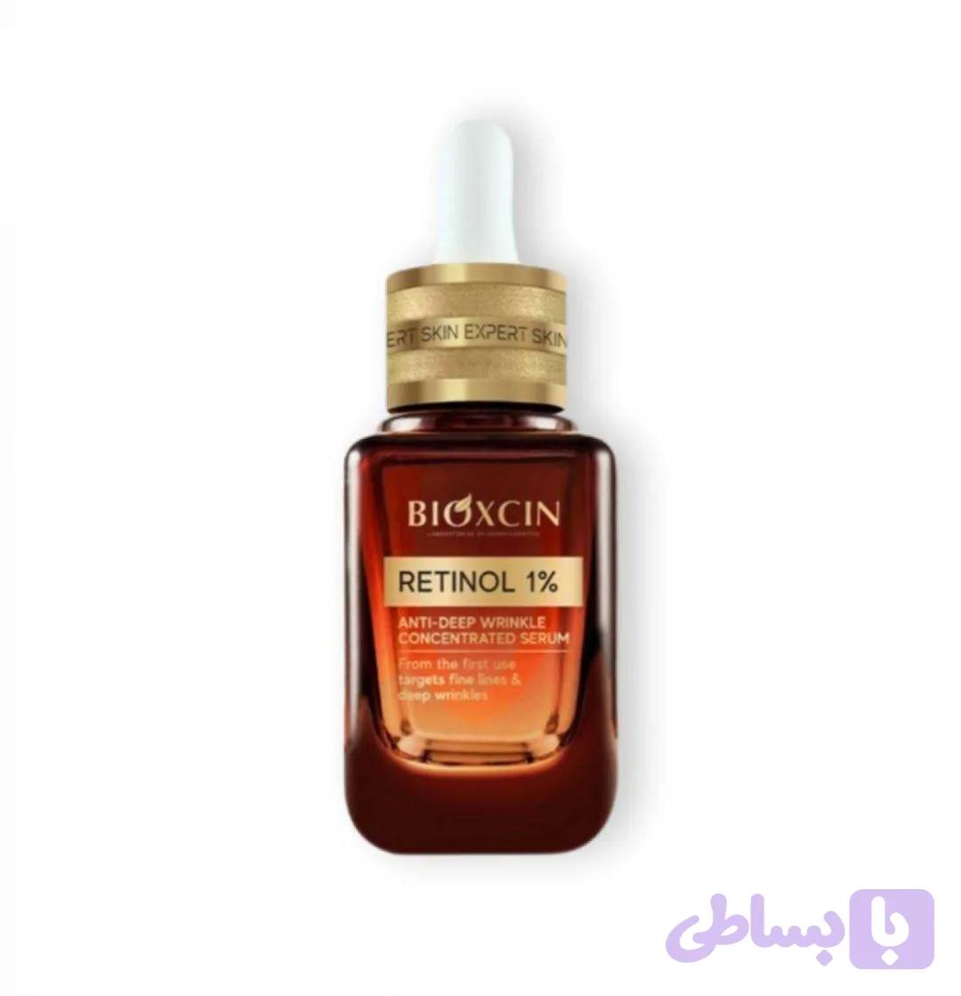 سرم بیوکسین Bioxcin مدل Retinol 1% مناسب چروک‌های عمقی