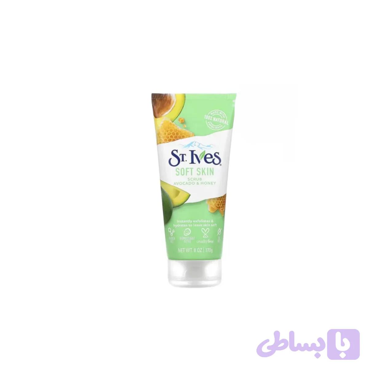 اسکراب سنت ایوز St. Ives مدل Blemish Control با رایحه آووکادو و عسل