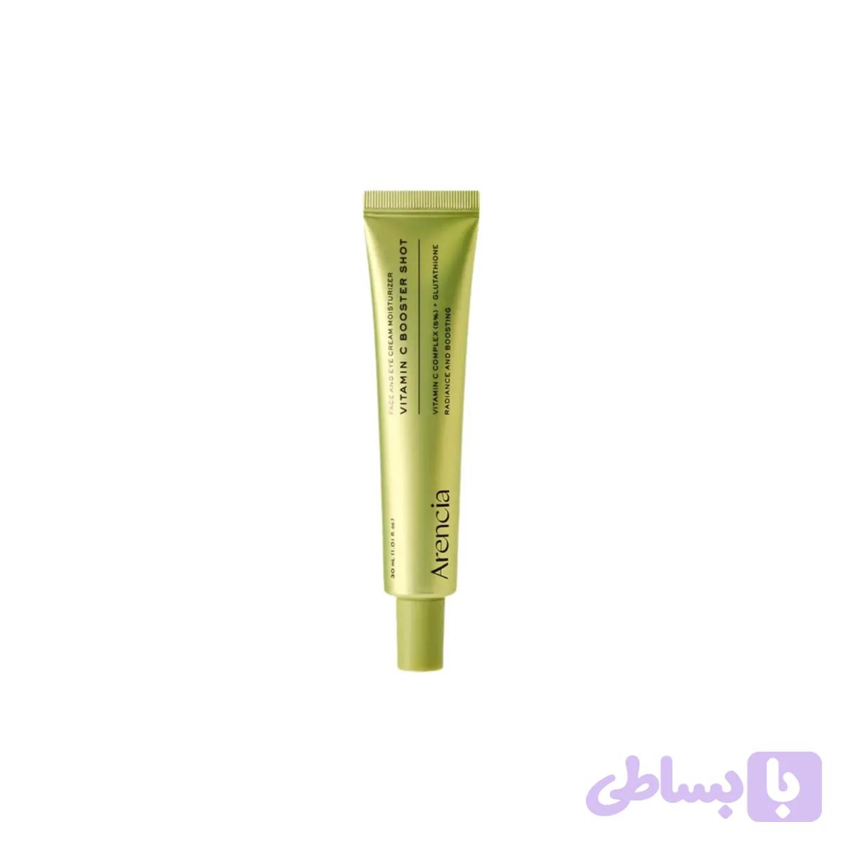 کرم مرطوب‌کننده صورت و دور چشم آرنسیا Arencia مدل Vitamin C Booster Shot