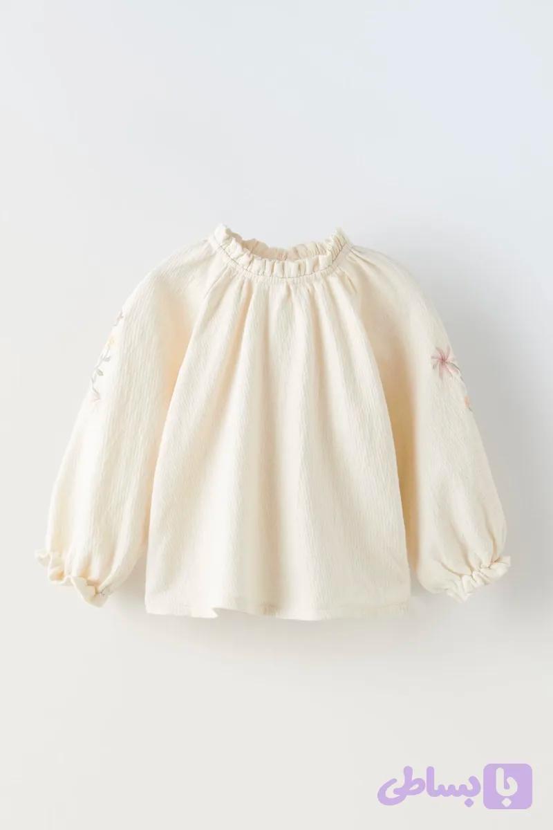 شومیز گلدوزی نوزادی zara