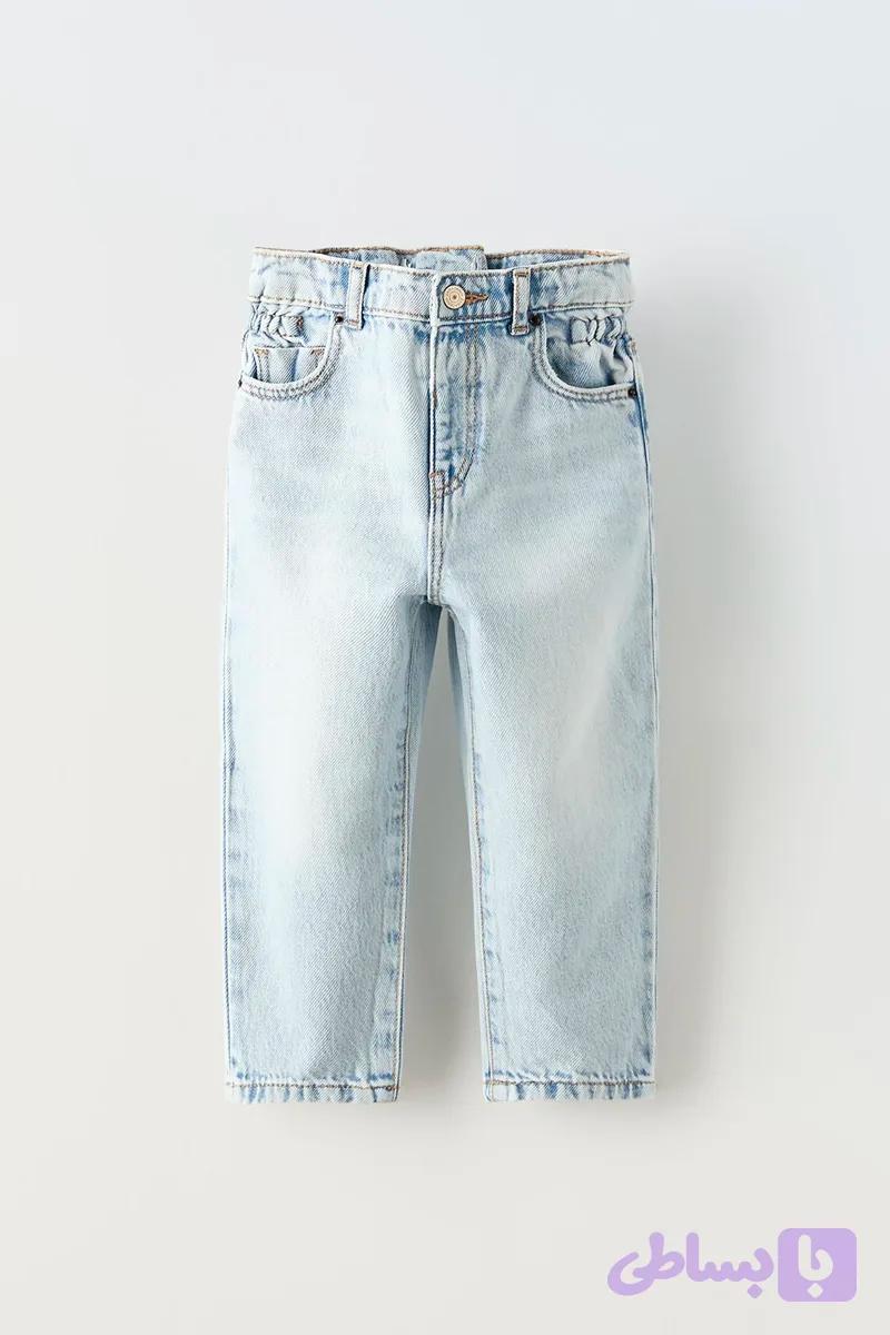 شلوار جین یخی راسته zara