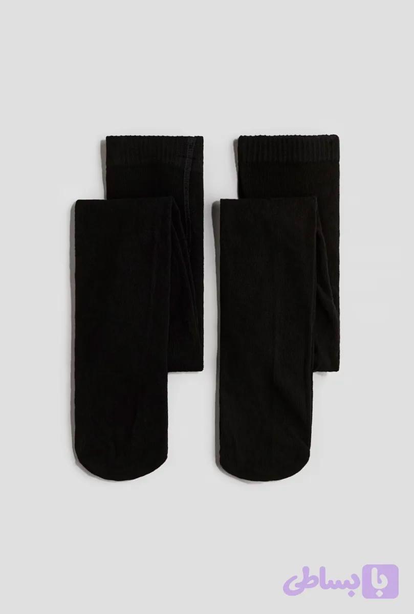 جوراب شلواری مشکی h&m