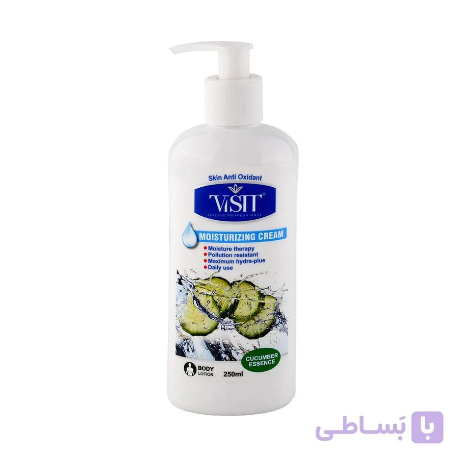 کرم آبرسان و لوسیون خیار ویزیت