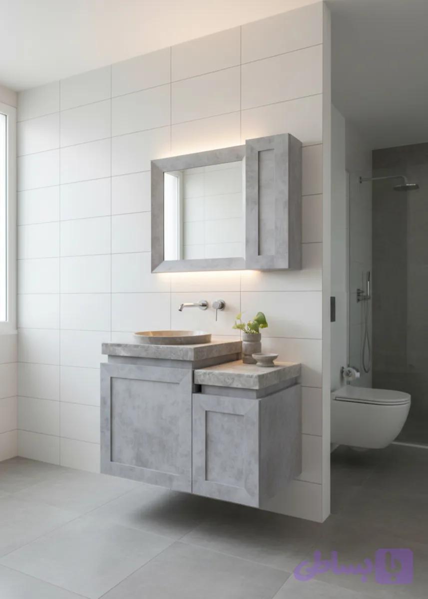 ست روشویی کابینتی مدل کاکتوس کد ۱۰۰۵
