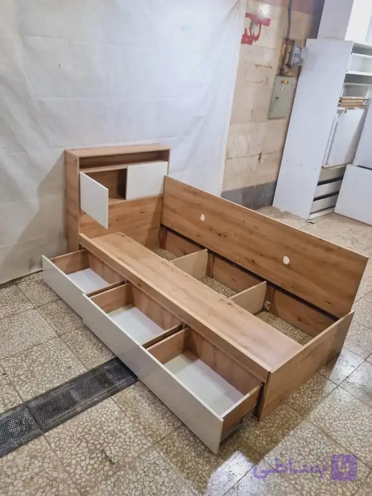 سرویس خواب MDF مدل آراد به همراه کشو و باکس — تصویر 1