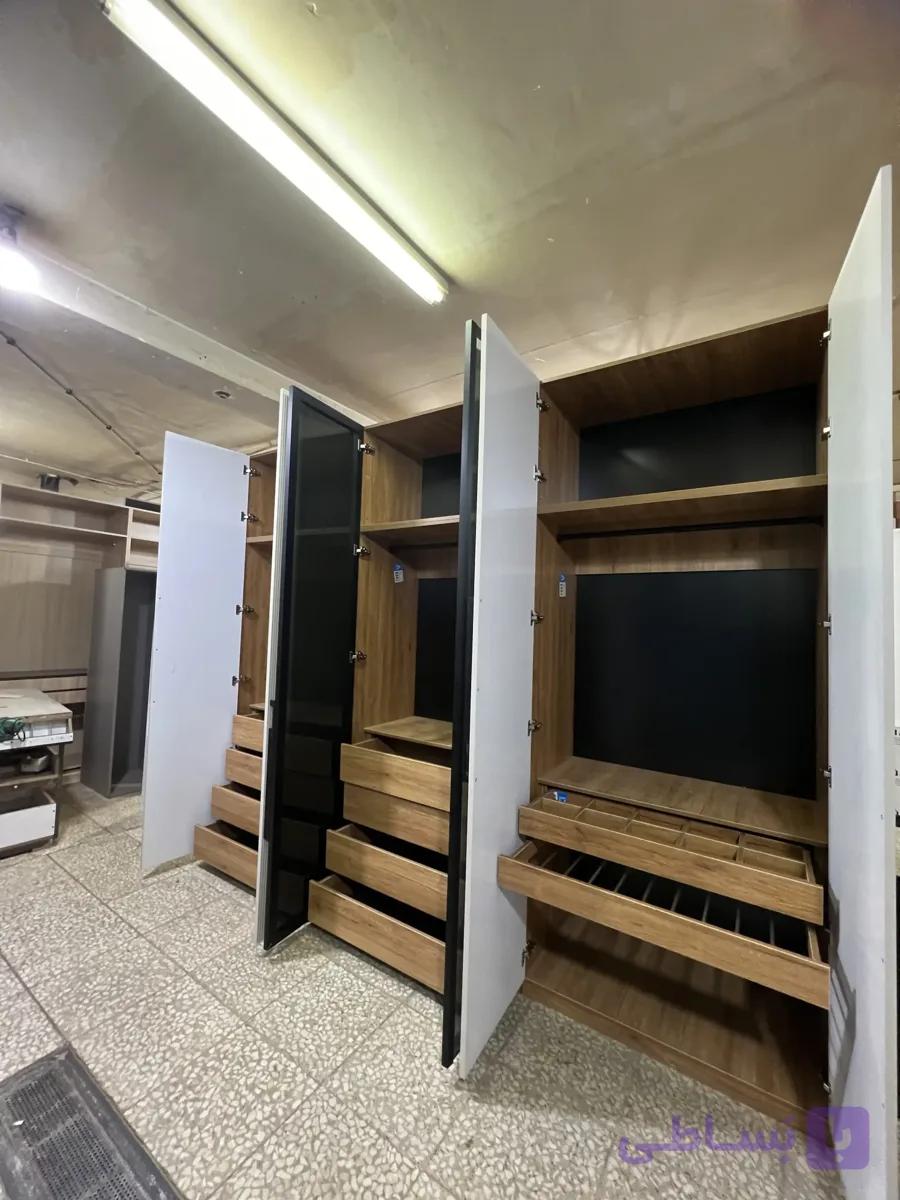 کمد دیواری درب فریملس با روکش ممبران — تصویر 1