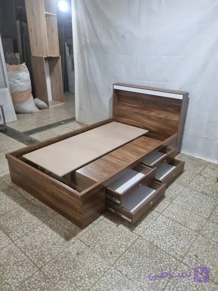 سرویس خواب دو نفره MDF مدل آیدا 4 کشو — تصویر 1