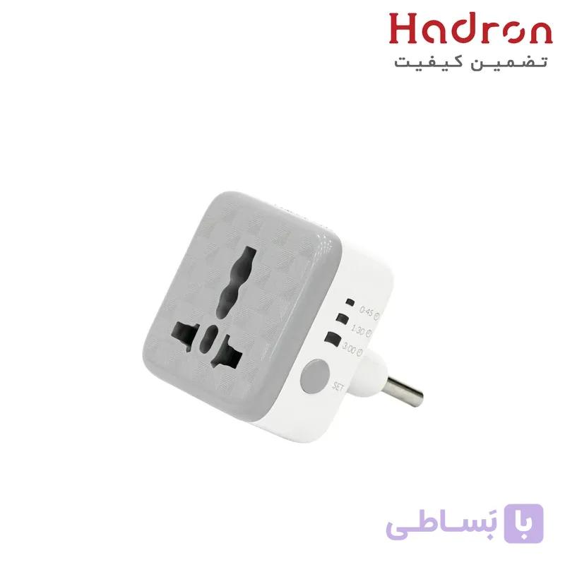 مبدل و محافظ تایمردار برق هادرون مدل p103 (گارانتی 36 ماهه hadron) رنگ سفید خاکستری مطابق با تصویر — تصویر 1