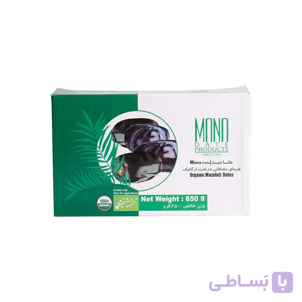 خرما مضافتی درشت ارگانیک مانادیت | 650 گرم