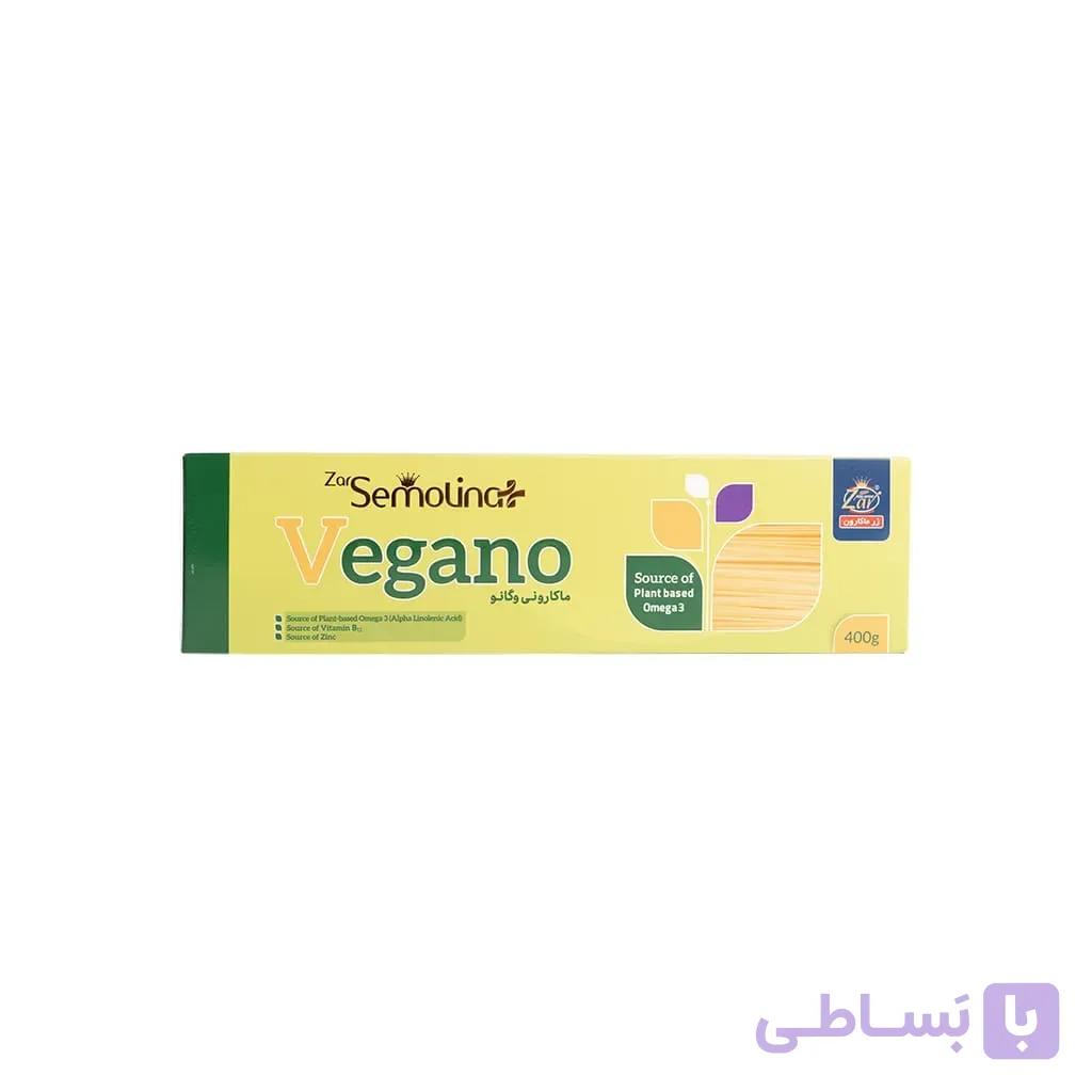 اسپاگتی وگانو سمولینا پلاس زر ماکارون | 400 گرم — تصویر 1