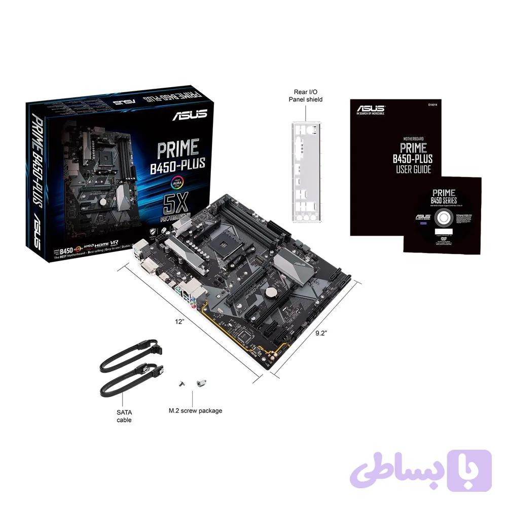 مادربرد ایسوس مدل PRIME B450-PLUS مخصوص ریگ ماین اتریوم — تصویر 1