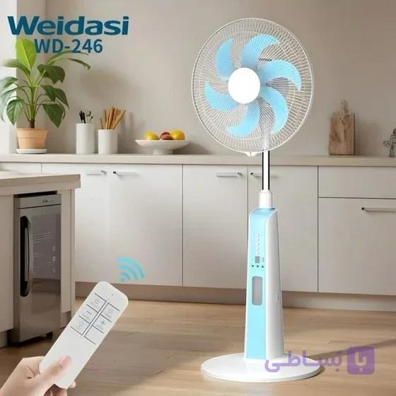 پنکه شارژی ویداسی مدل WEIDASI WD-246S