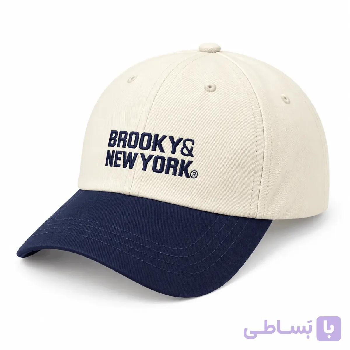 کلاه کپ مدل Brooky & New York دو رنگ سرمه ای — تصویر 1