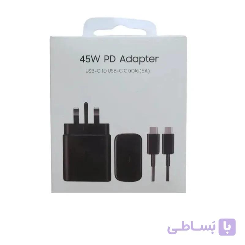 شارژر سامسونگ مدل EP-T4510 45W سه پین همراه کابل اصل