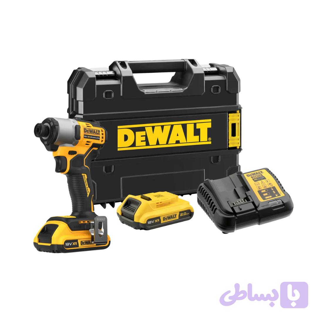 پیچ‌گوشتی ضربه‌ای شارژی براشلس 18 ولت دیوالت مدل DCF840D2T-GB — تصویر 1