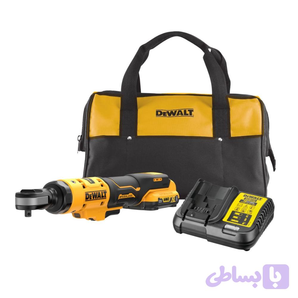 آچار جغجغه شارژی سایز ۳/۸ براشلس 12 ولت دیوالت مدل DCF503D1-QW — تصویر 1