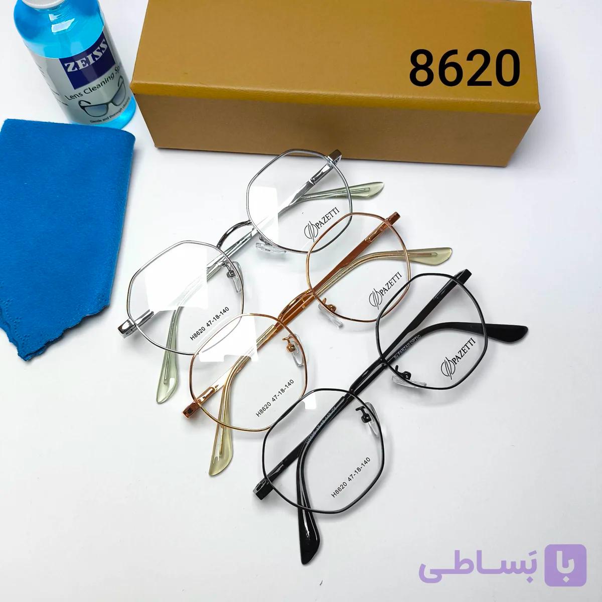 عینک طبی اسپرت uv400 فلزی پازتی Pazetti مدل 35080