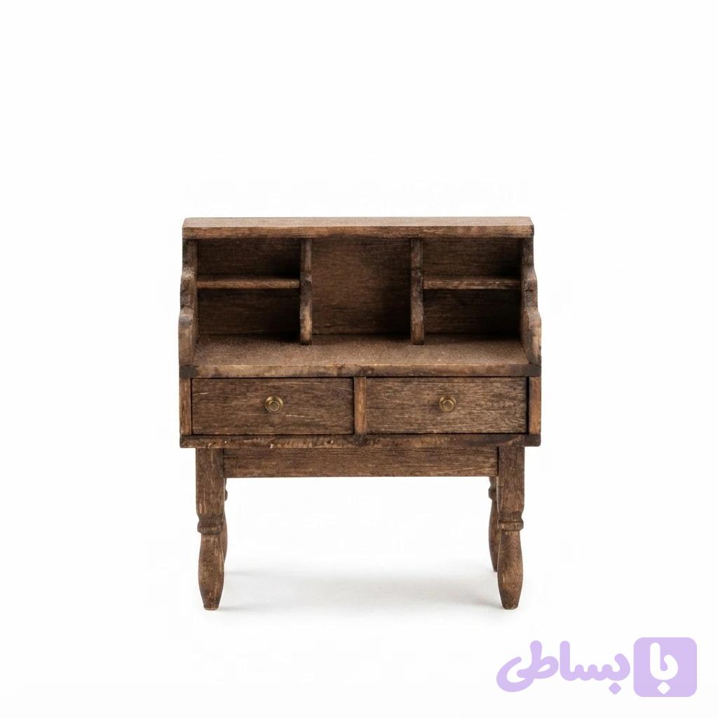 میز تحریر کار شده مینیاتوری — تصویر 1
