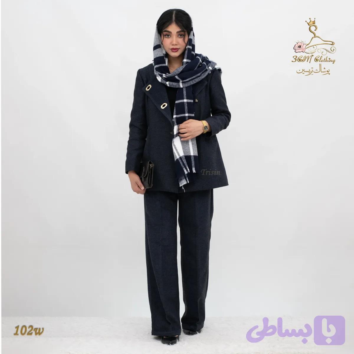 کت وشلوار زنانه فوتر پاییزه مدل 102w تریسین