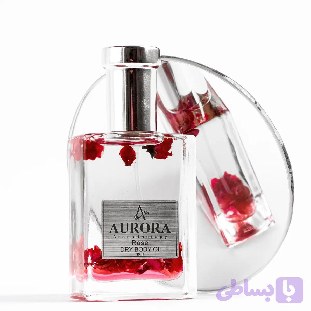 روغن خشک عطری آرورا با رایحه رز_رسپ بری
