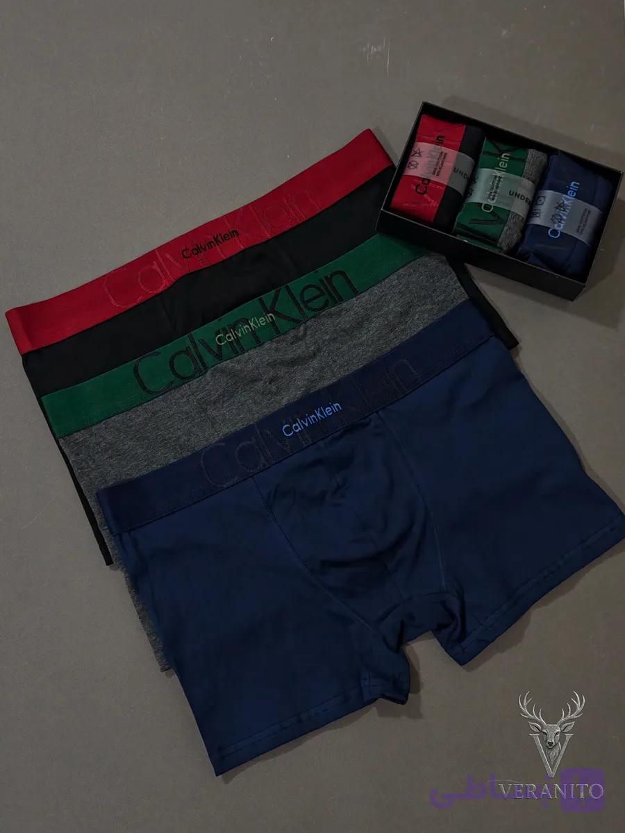 پک 3تایی شورت مردانه باکسر طرح Calvin Klein