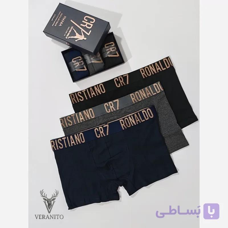 پک 3تایی شورت مردانه باکسر طرح alo