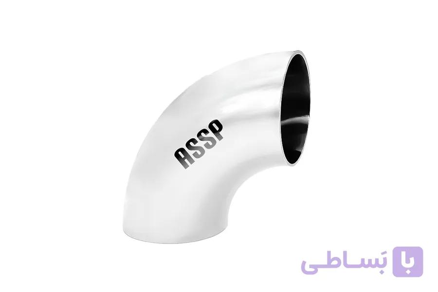 زانو بلند 90 درجه جوشی استنلس استیل ASSP