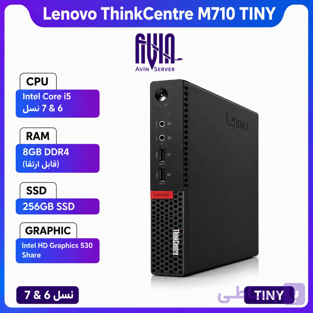 کیس تاینی Lenovo ThinkCentre M710 — تصویر 1