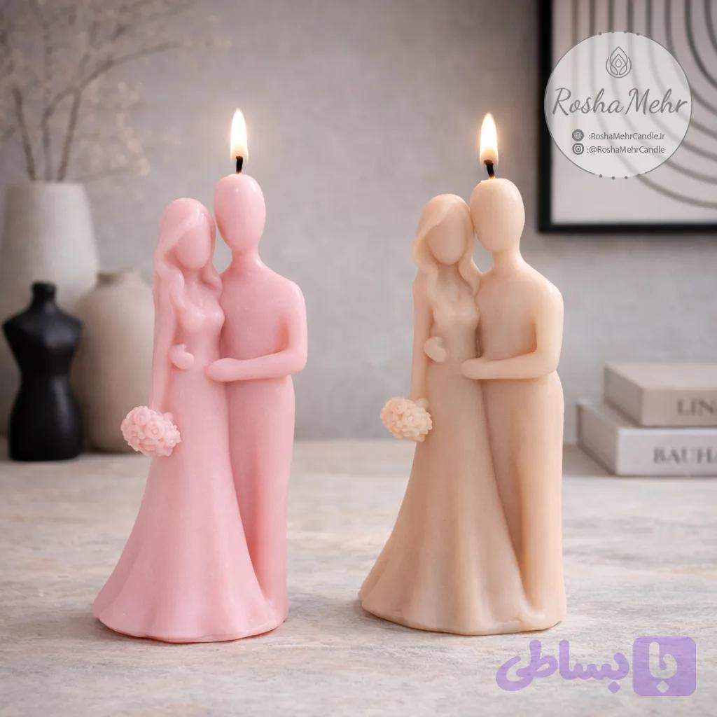 شمع گیفت مدل عروس و داماد