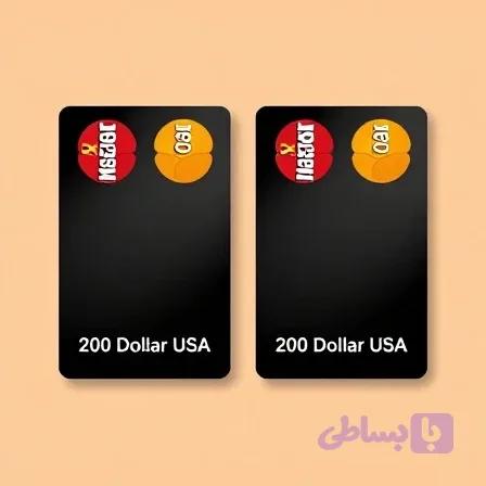 گیفت کارت مستر کارت 200 دلاری آمریکا