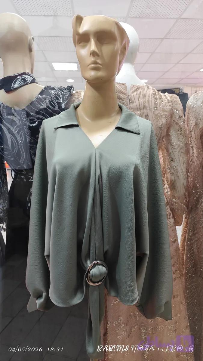 شومیز مجلسی ساتن گره ای