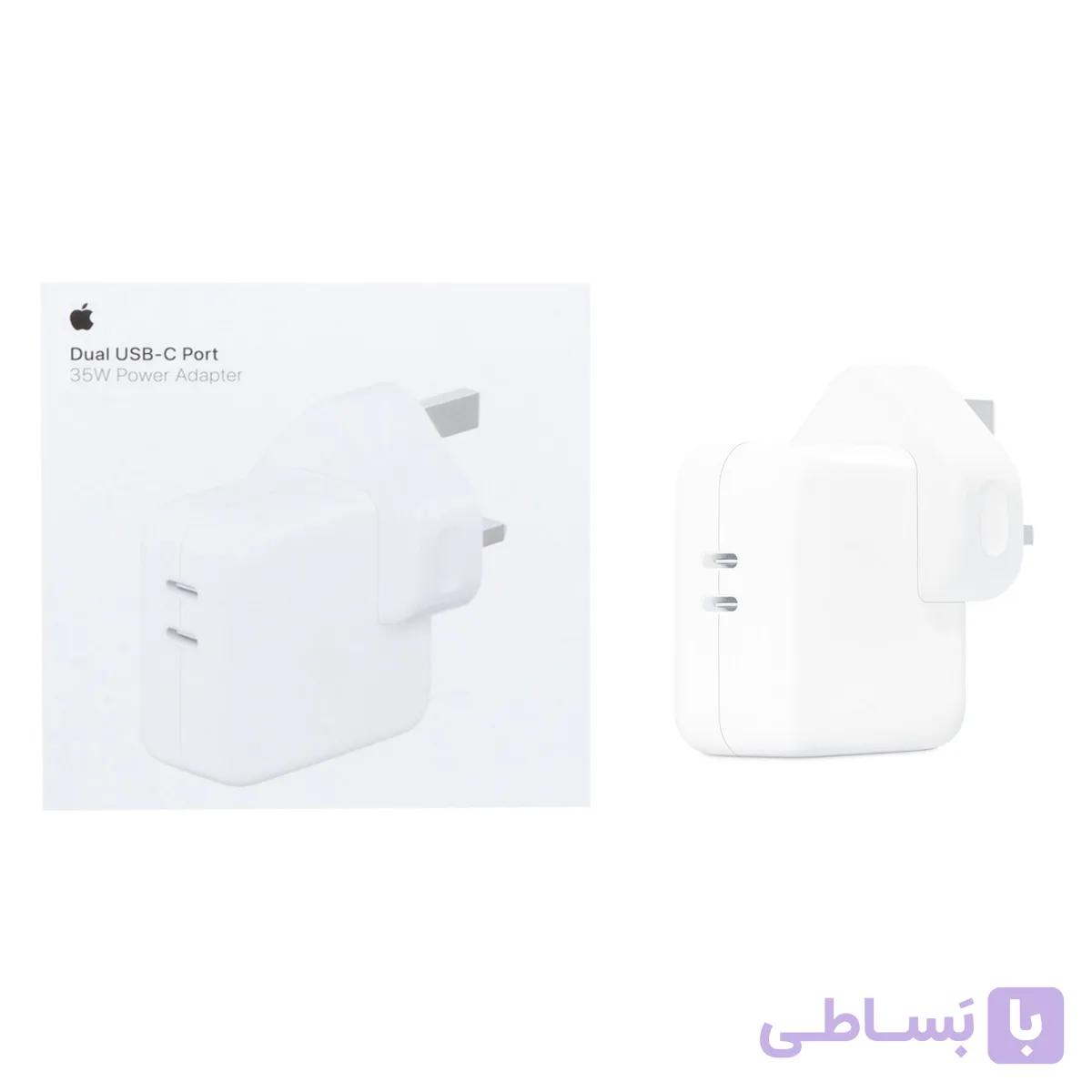 شارژر دیواری اپل 35W - B/A - سفید - اصلی کد 1628078