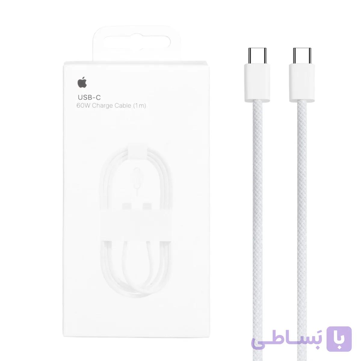 کابل شارژ آیفون 16 مدل MQKJ3ZM/A - سفید - اصل چین - MMS کد 1340510