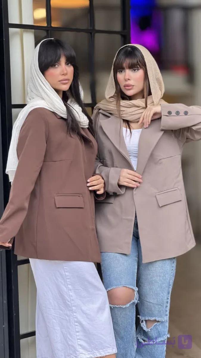 مانتو کتی یقه انگلیسی كد 1339 — تصویر 1