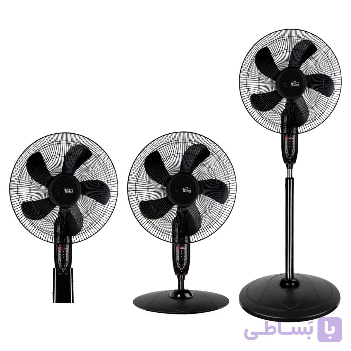 پنکه سه منظوره ویداس مدل VIR-8036 (همراه با ریموت کنترل و تایمر)