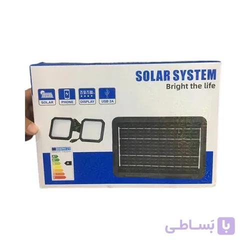 سیستم روشنایی خورشیدی 8 وات پاوربانکدار با دو چراغ LED