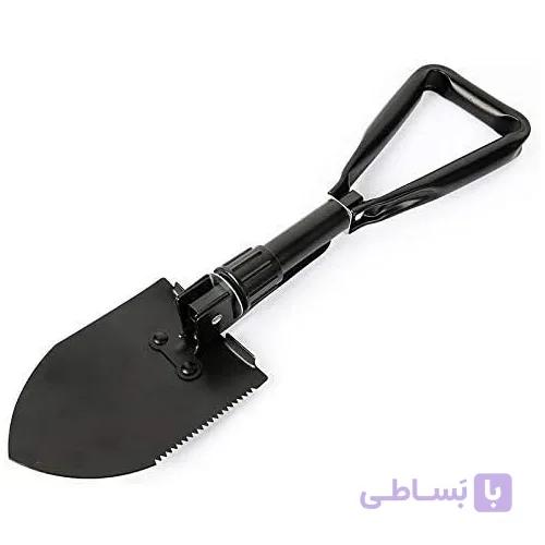 بیلچه تاشو چندکاره فولادی 58 سانتیمتری با کاور