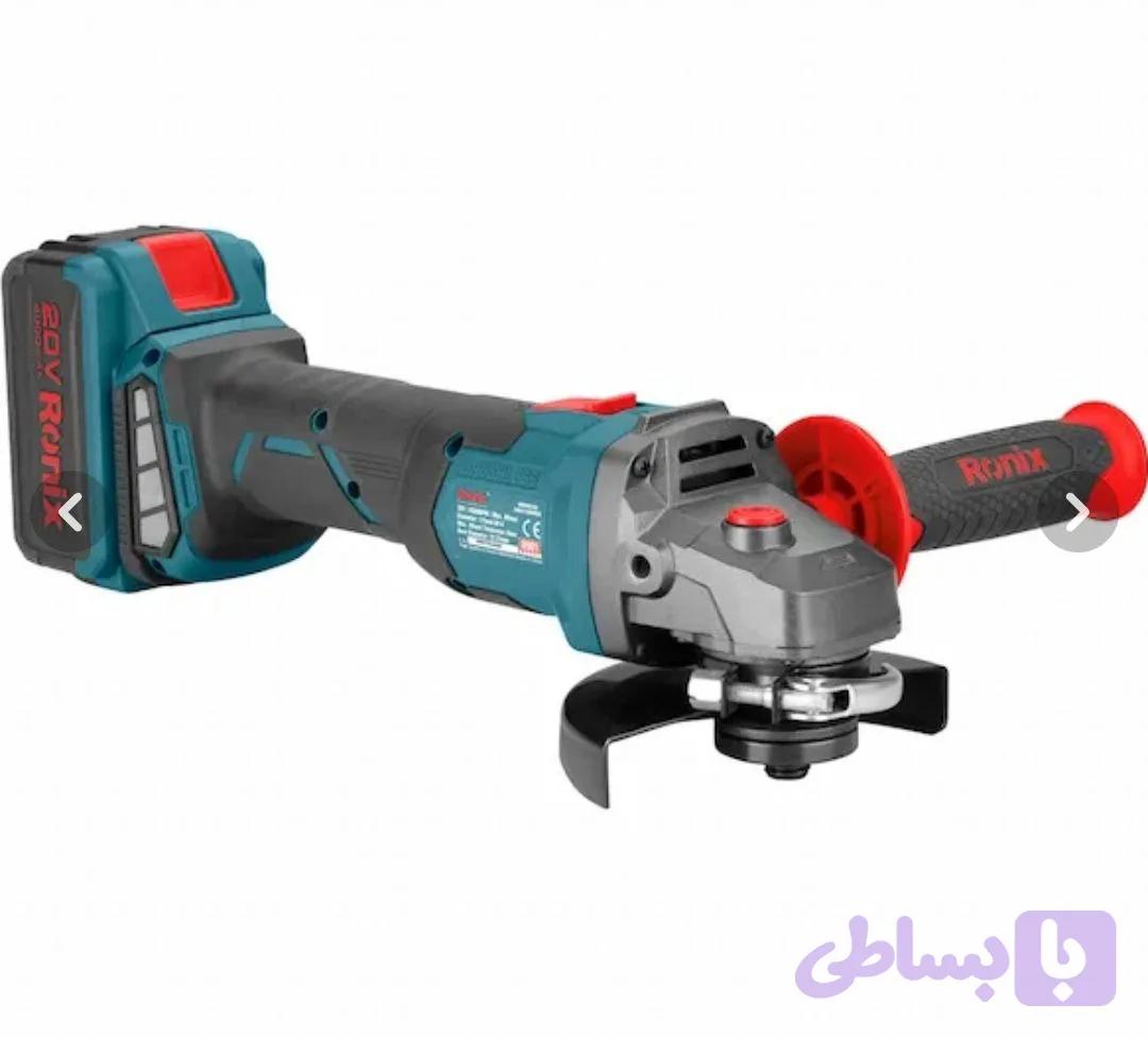مینی‌فرز شارژی صنعتی Ronix مدل 8901K با موتور براش‌لس و باتری 20 ولت
