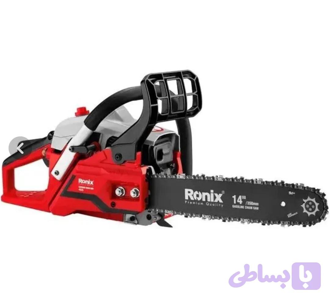اره زنجیری بنزینی Ronix مدل 4635 با موتور 1400 وات و ساطور 14 اینچ