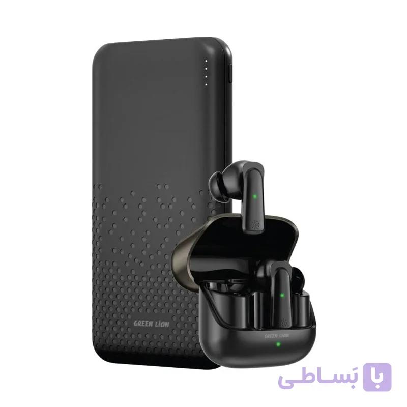 هدفون بلوتوثی گرین لاین مدل ROME AND EARBUDS به همراه پاوربانک — تصویر 1