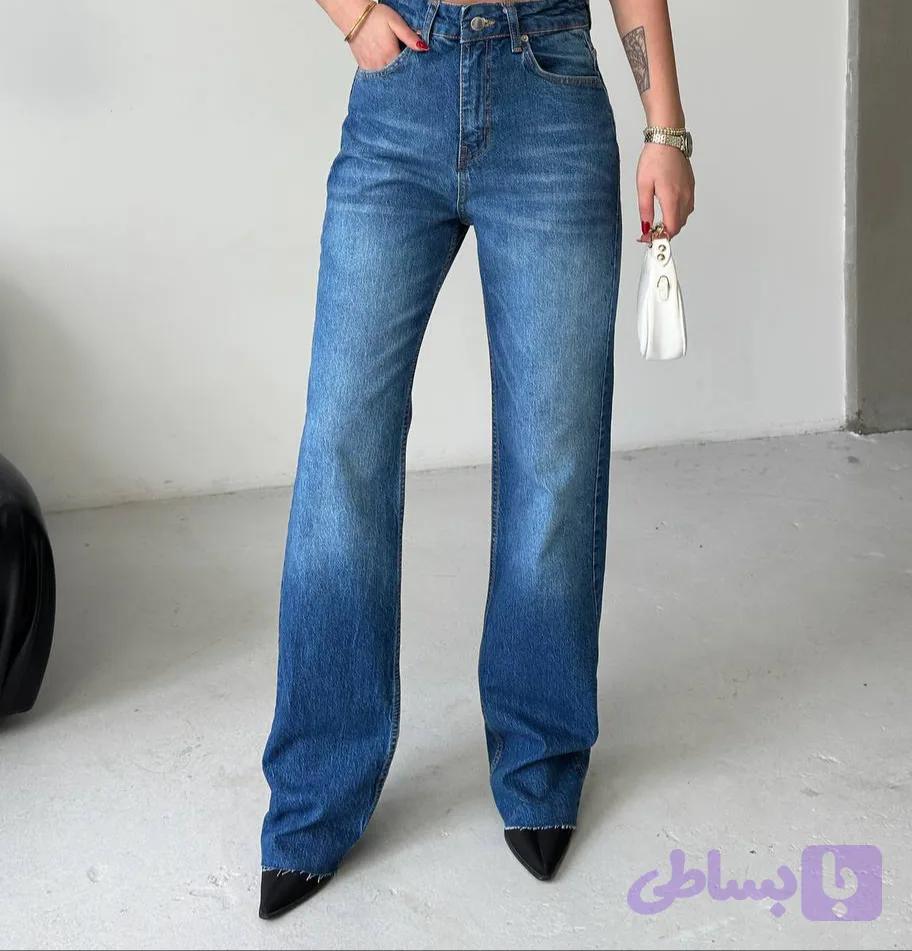 شلوار جین وارداتی ترک رنگ آبی