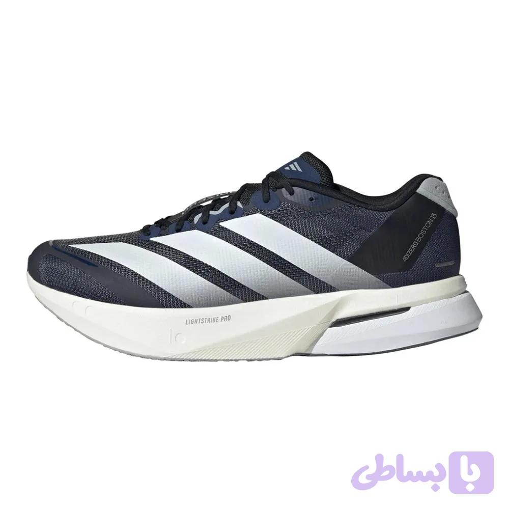کفش رانینگ آدیداس Adidas Adizero Boston 13 Men's Running Shoes Dark Blue / Cloud White / Halo Silver