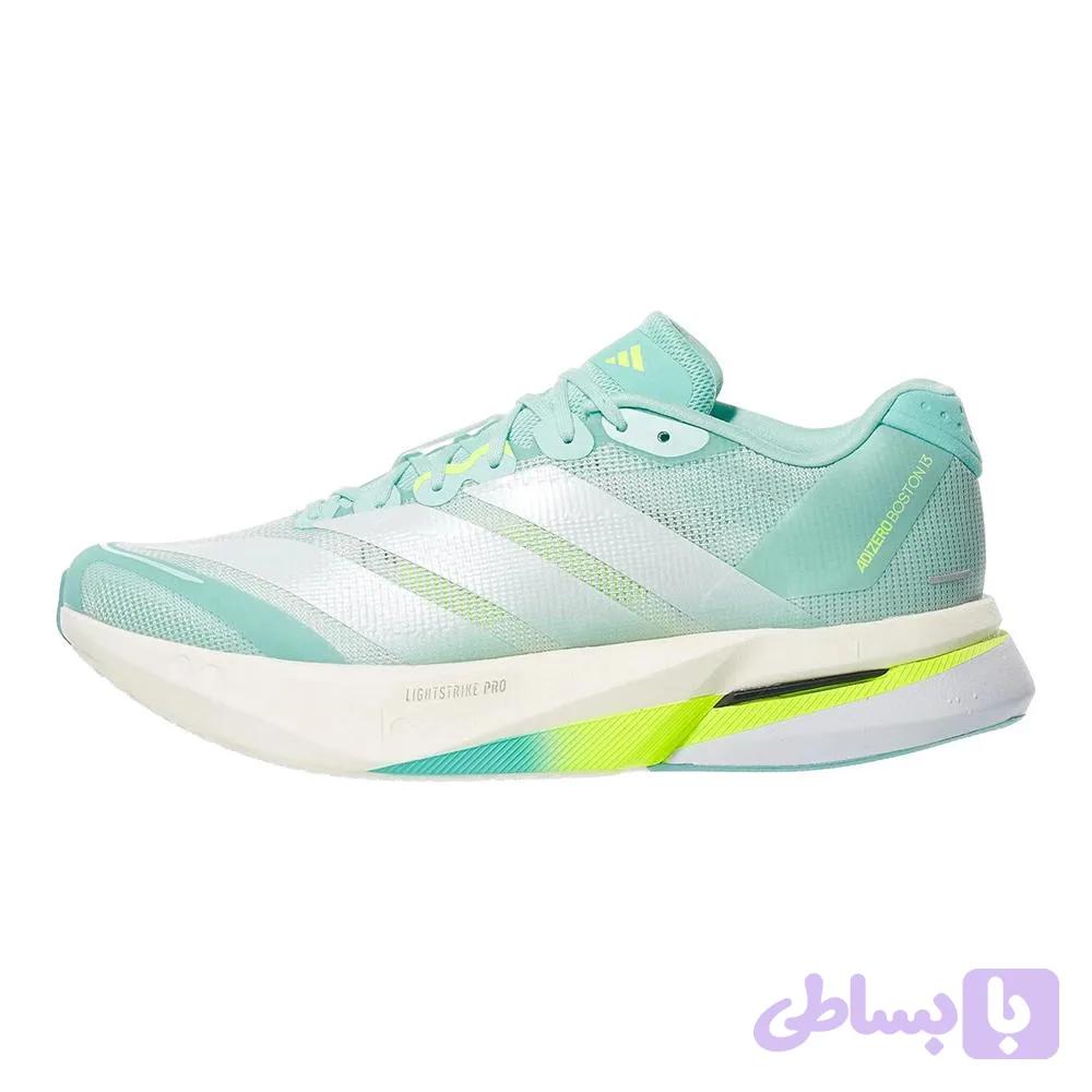 کفش رانینگ آدیداس Adidas Adizero Boston 13 Women's Running Shoes Semi Flash Aqua / Zero Metalic / Lucid Lemon
