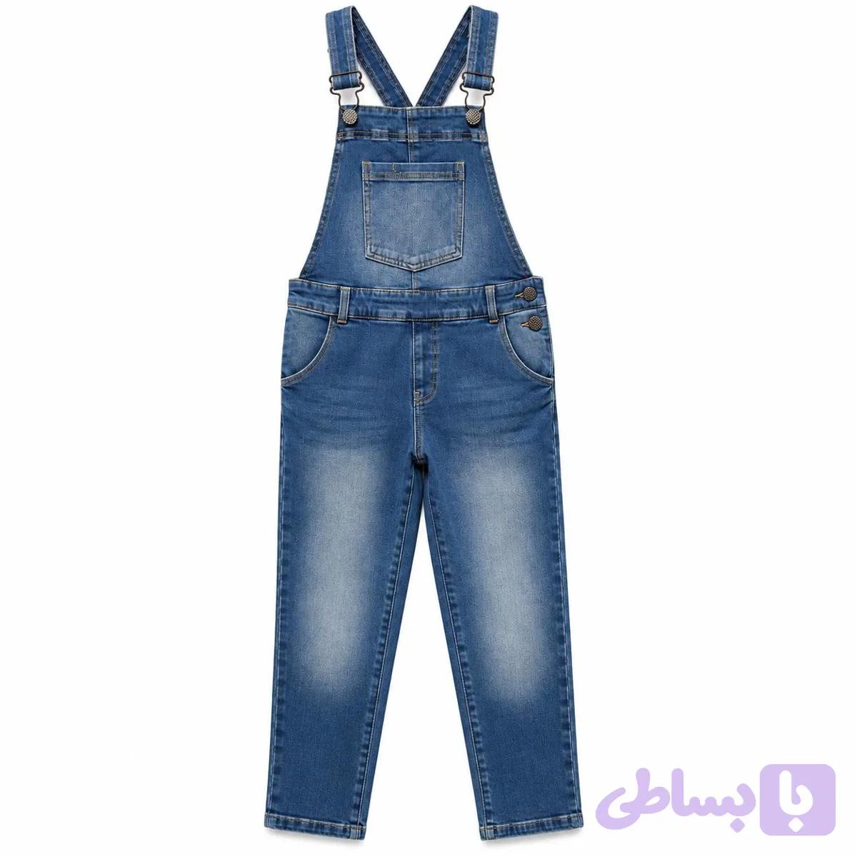 شلوار پیشبندی جین آبی JOEFRESH