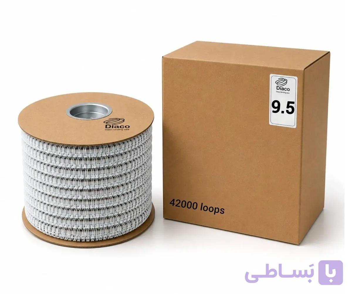 فنر صحافی دوبل روکش‌دار سایز 9.5 میلی‌متری 42000 لوپ رول برند دیاکو